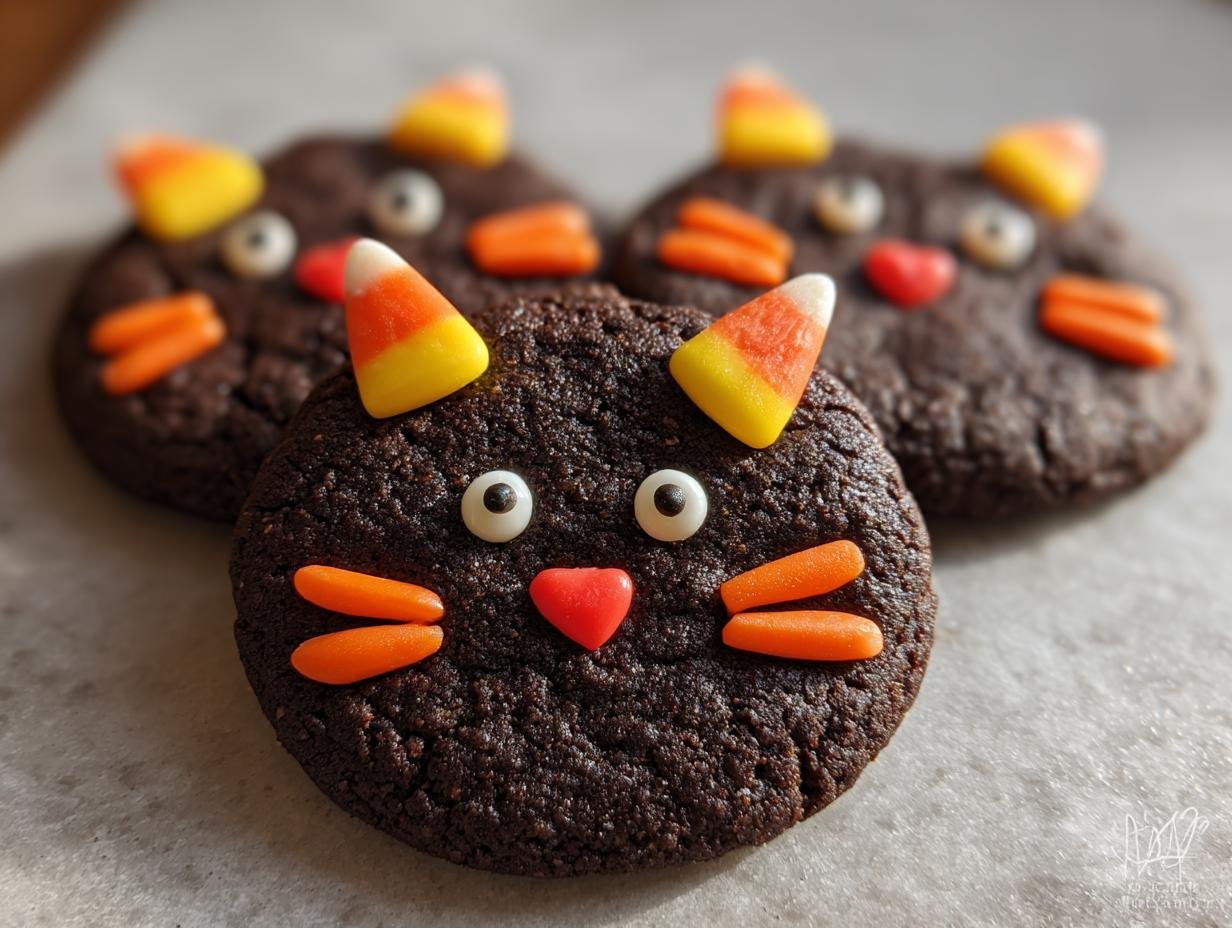 Black Cat Cookies: 1 Heavenly Halloween Treat - Black Cat Cookies - additional detail