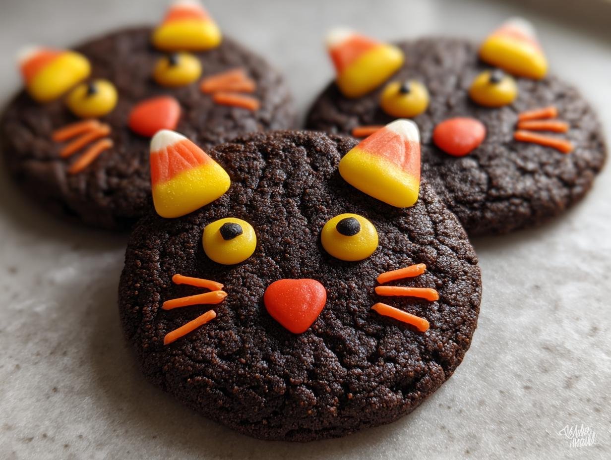 Black Cat Cookies: 1 Heavenly Halloween Treat - Black Cat Cookies - additional detail