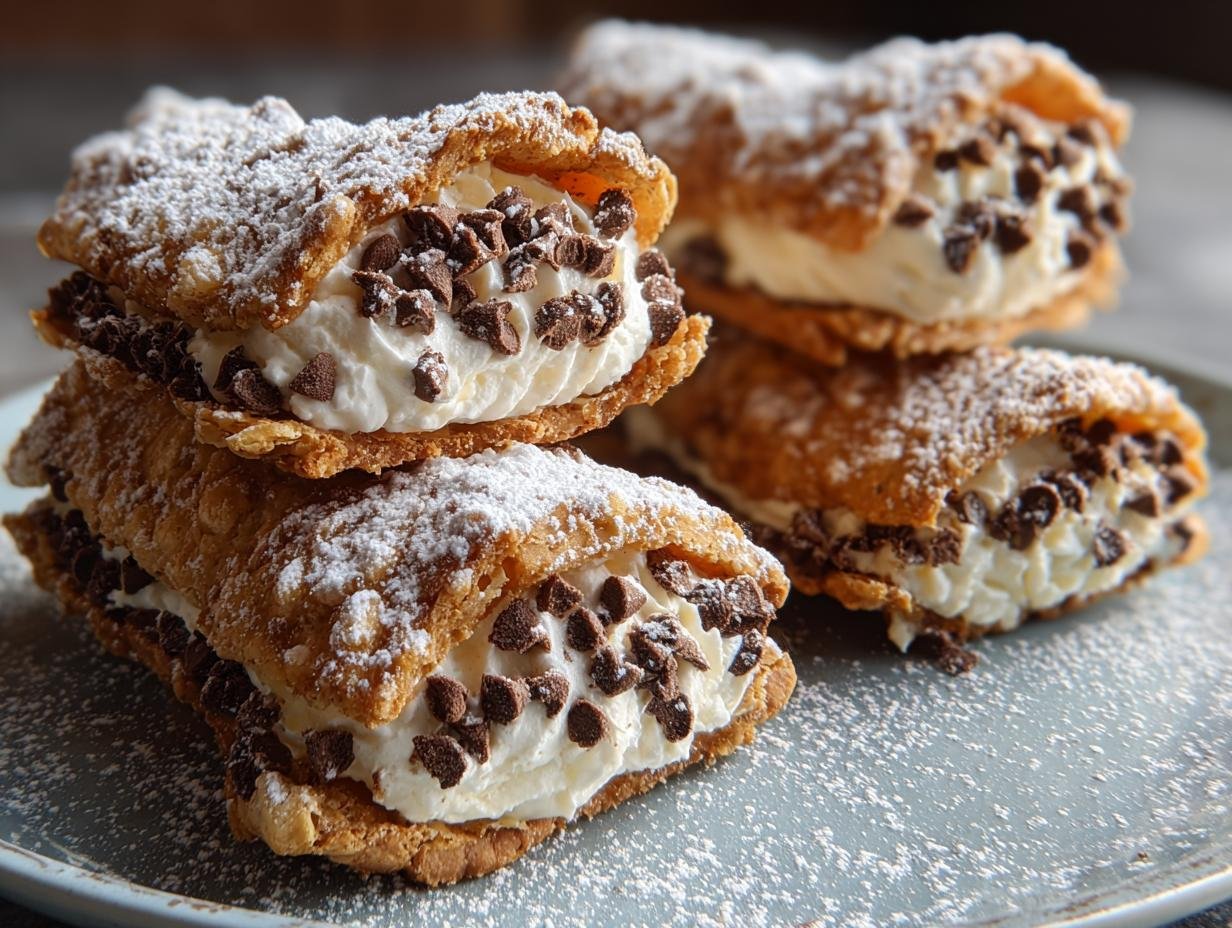Cannoli Cookies: 12 Crispy Creamy Delights