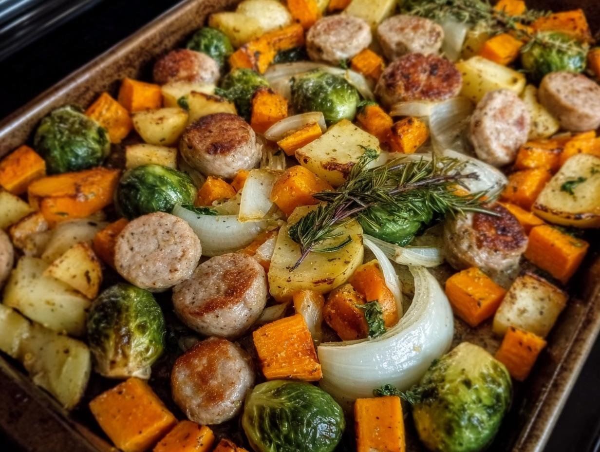 Chicken Apple Sausage Sheet Pan Bliss