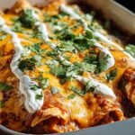 Chicken Enchiladas Loaded Cheese