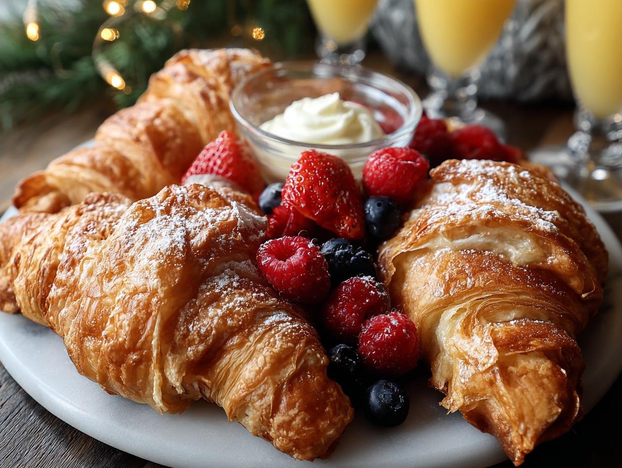 Easy Christmas Morning Breakfast Croissants, 1 Recipe