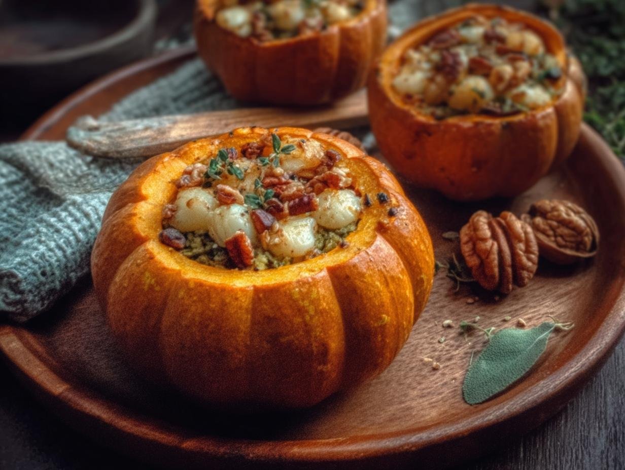 Cozy Stuffed Pumpkin: 9 Amazing Fall Flavors - Cozy Stuffed Pumpkin Step - additional detail