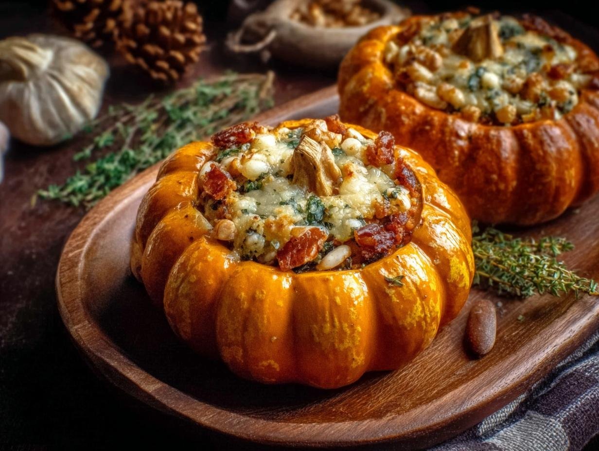 Cozy Stuffed Pumpkin: 9 Amazing Fall Flavors - Cozy Stuffed Pumpkin Step - additional detail