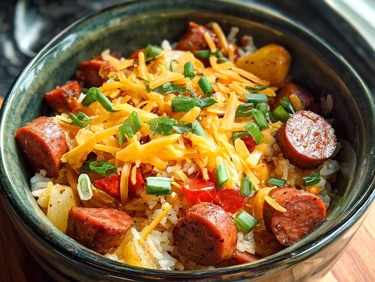 Crockpot Cheesy Kielbasa: 1 Amazing Meal - Crockpot Cheesy Keilbasa Meal - additional detail