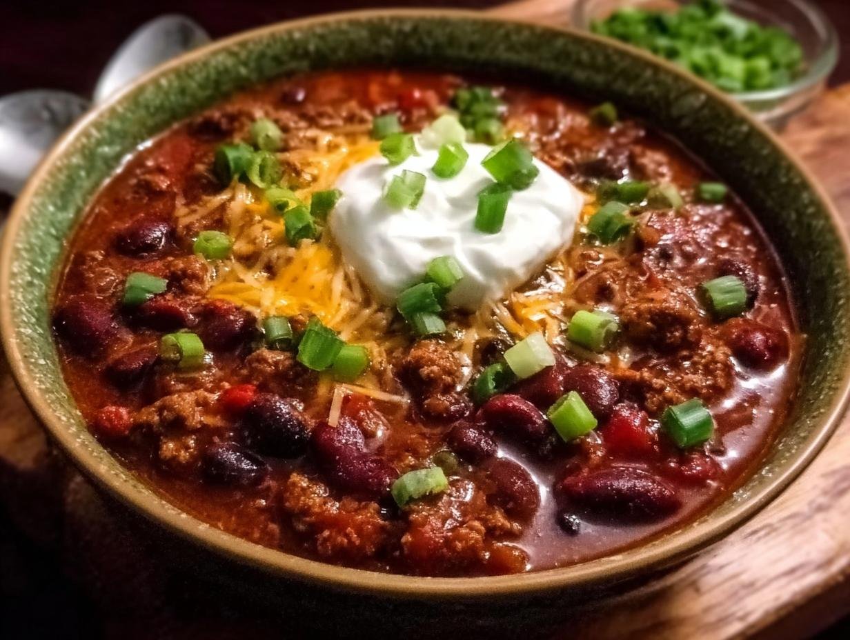 Incredible Crockpot Cowboy Chili: 1 Flavorful Bowl