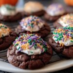 Frosted Chocolate Marshmallow Cookies