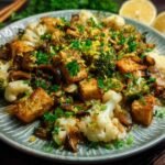Garlic Cauliflower Mushroom Skillet