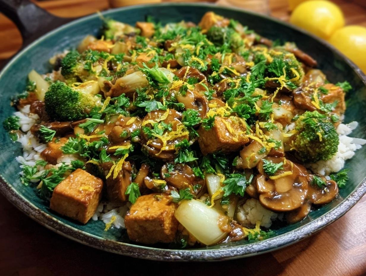 Garlic Cauliflower Mushroom Skillet: 1 Amazing Dish - Garlic Cauliflower Mushroom Skillet - additional detail