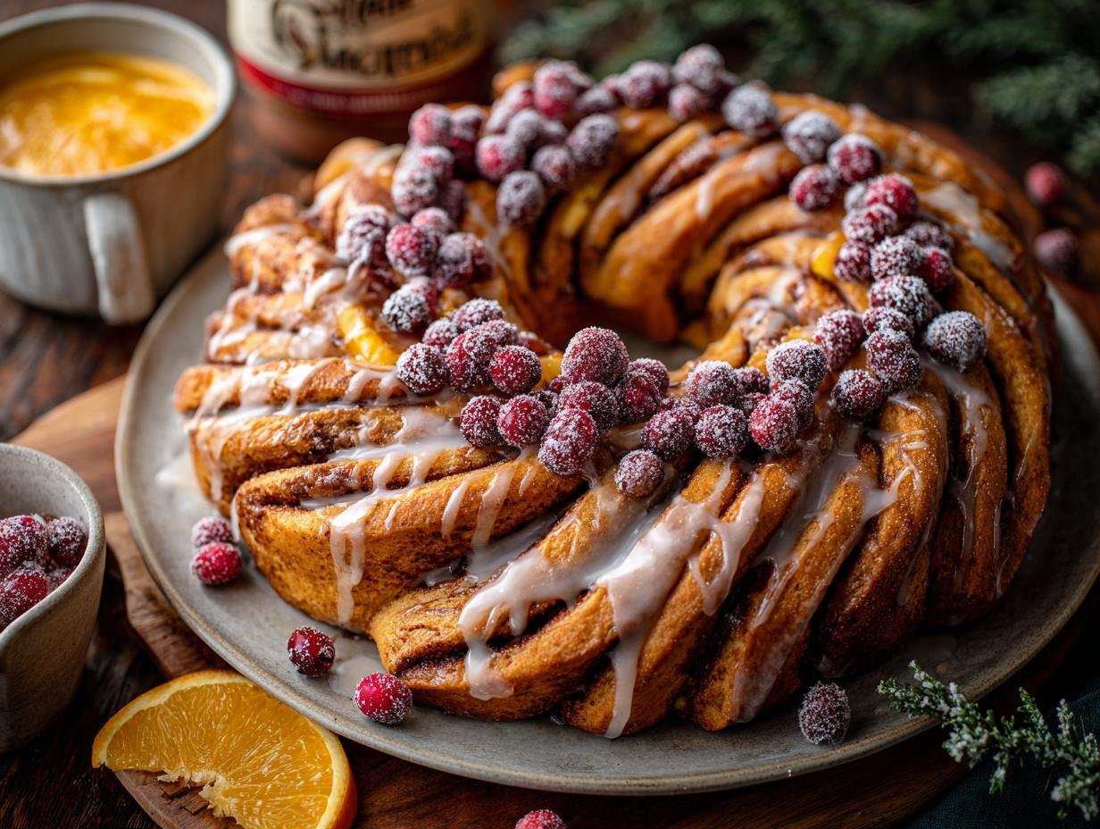 Amazing Gingerbread Cinnamon Roll Wreath Magic