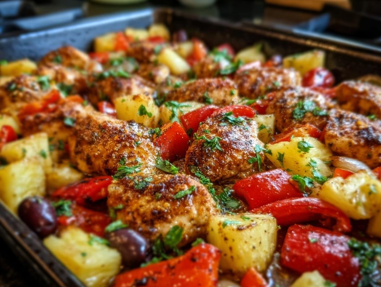 Hawaiian Chicken Sheet Pan: Amazing Taste - Hawaiian Chicken Sheet Pan - main visual representation