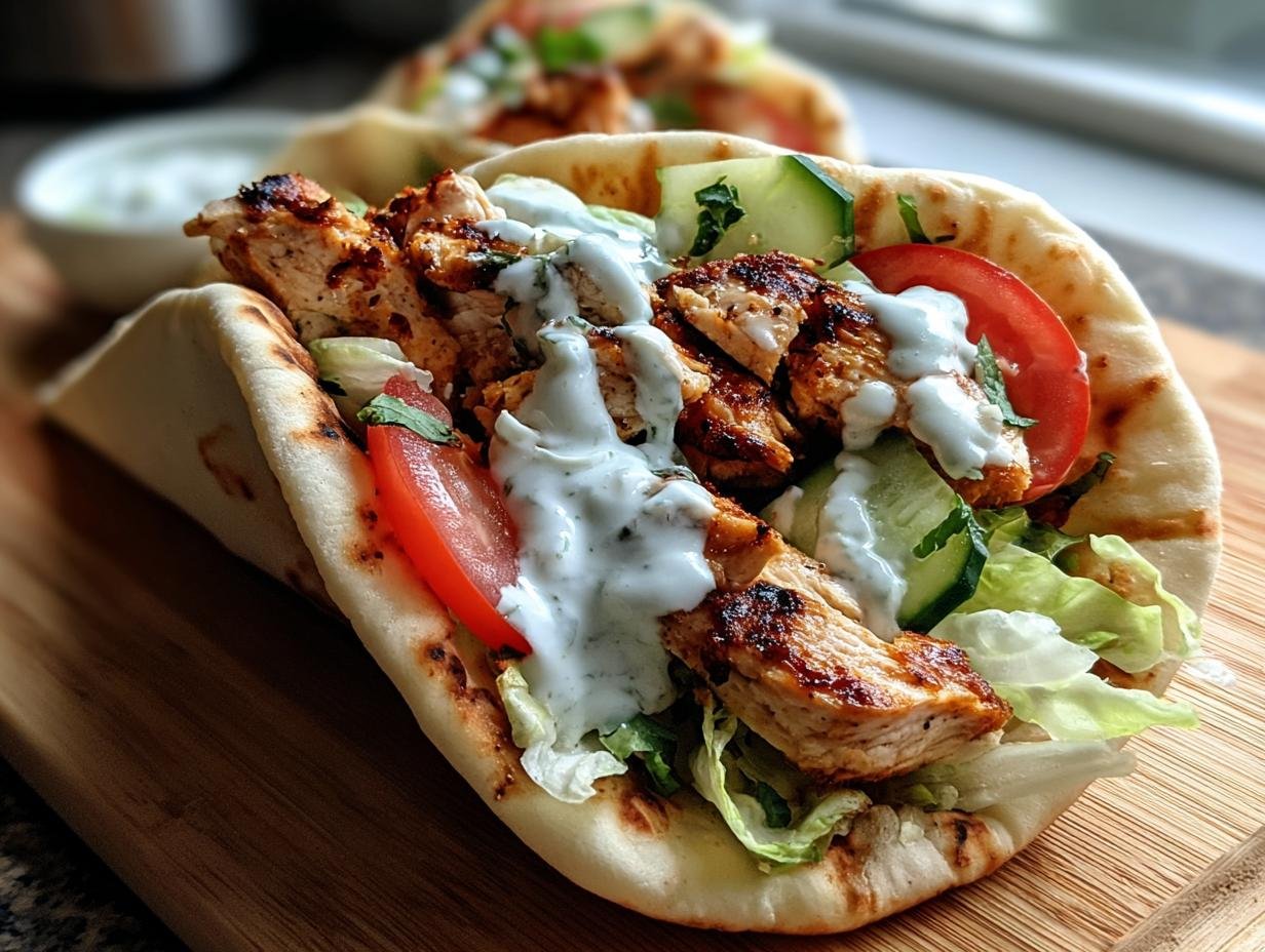 Delicious Healthy Mediterranean Chicken Gyros - Healthy Mediterranean Chicken Gyros - additional detail