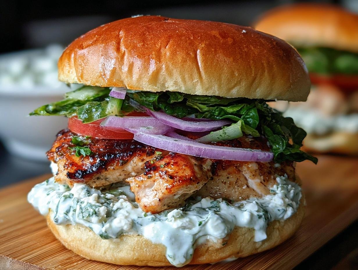 Irresistible Greek Chicken Burgers: 4 Juicy Bites - Irresistible Greek Chicken Burgers - additional detail