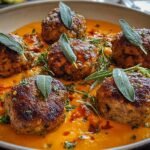 Irresistible Turkey Meatballs Pumpkin