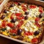 Mediterranean Veggie Breakfast Bake