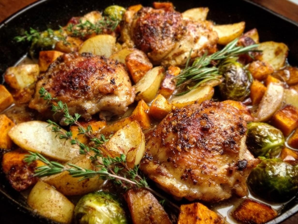 One Pan Apple Cider: 30 Min Comfort - One Pan Apple Cider - additional detail