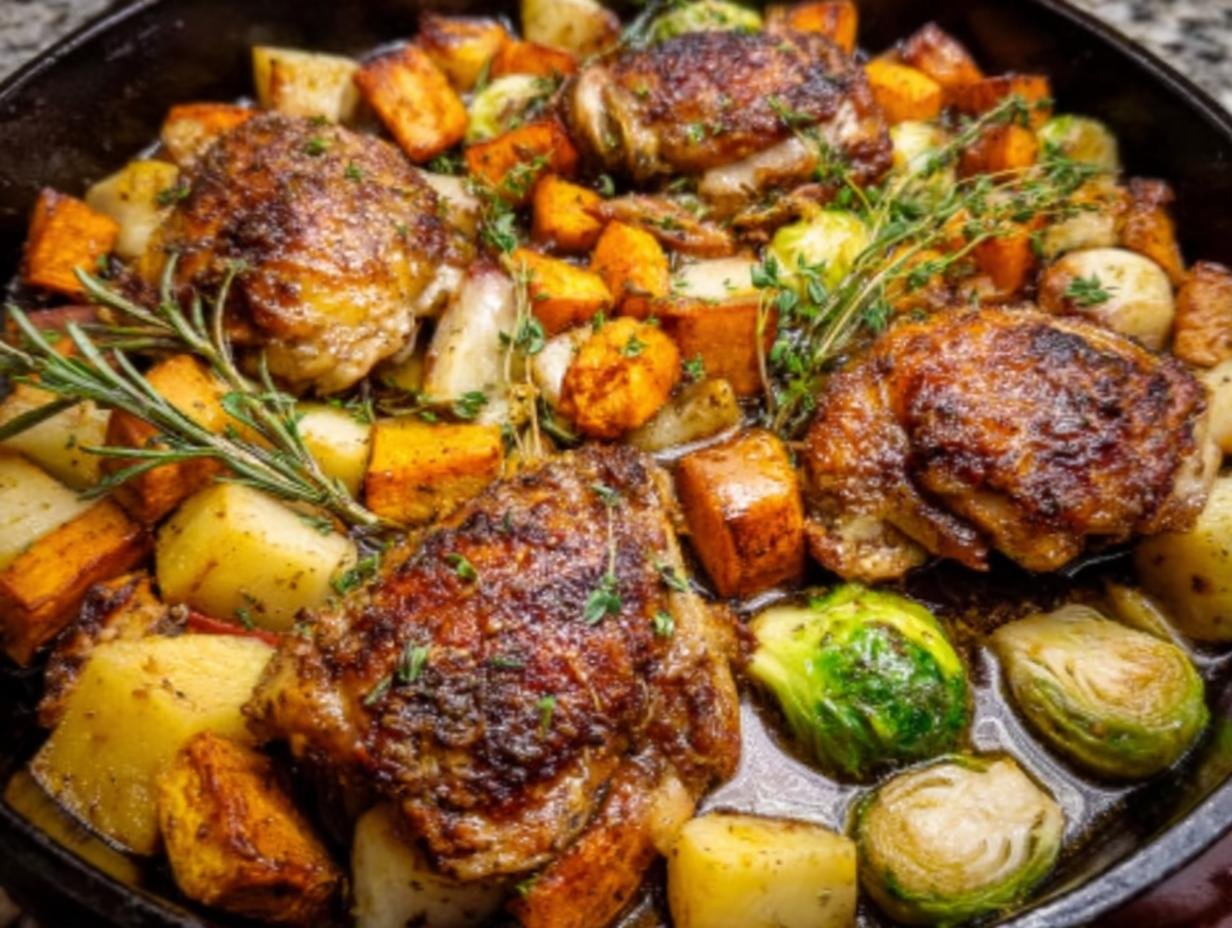 One Pan Apple Cider: 30 Min Comfort - One Pan Apple Cider - additional detail