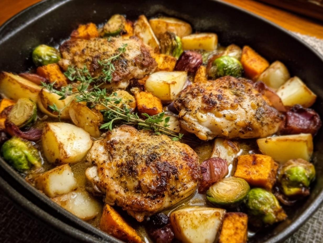 One Pan Apple Cider: 30 Min Comfort