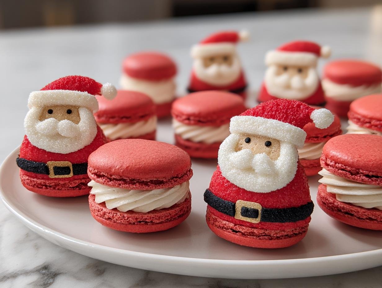 Santa Claus Macarons: 1 Amazing Holiday Treat