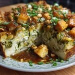 Savory Zucchini Bread Pudding