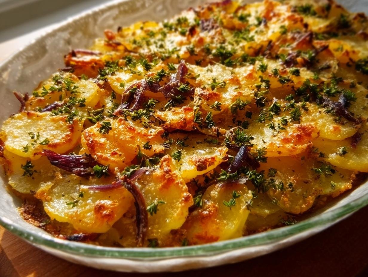 Scalloped Potatoes Caramelized Onions: Amazing Flavor - Scalloped Potatoes Caramelized Onions - main visual representation