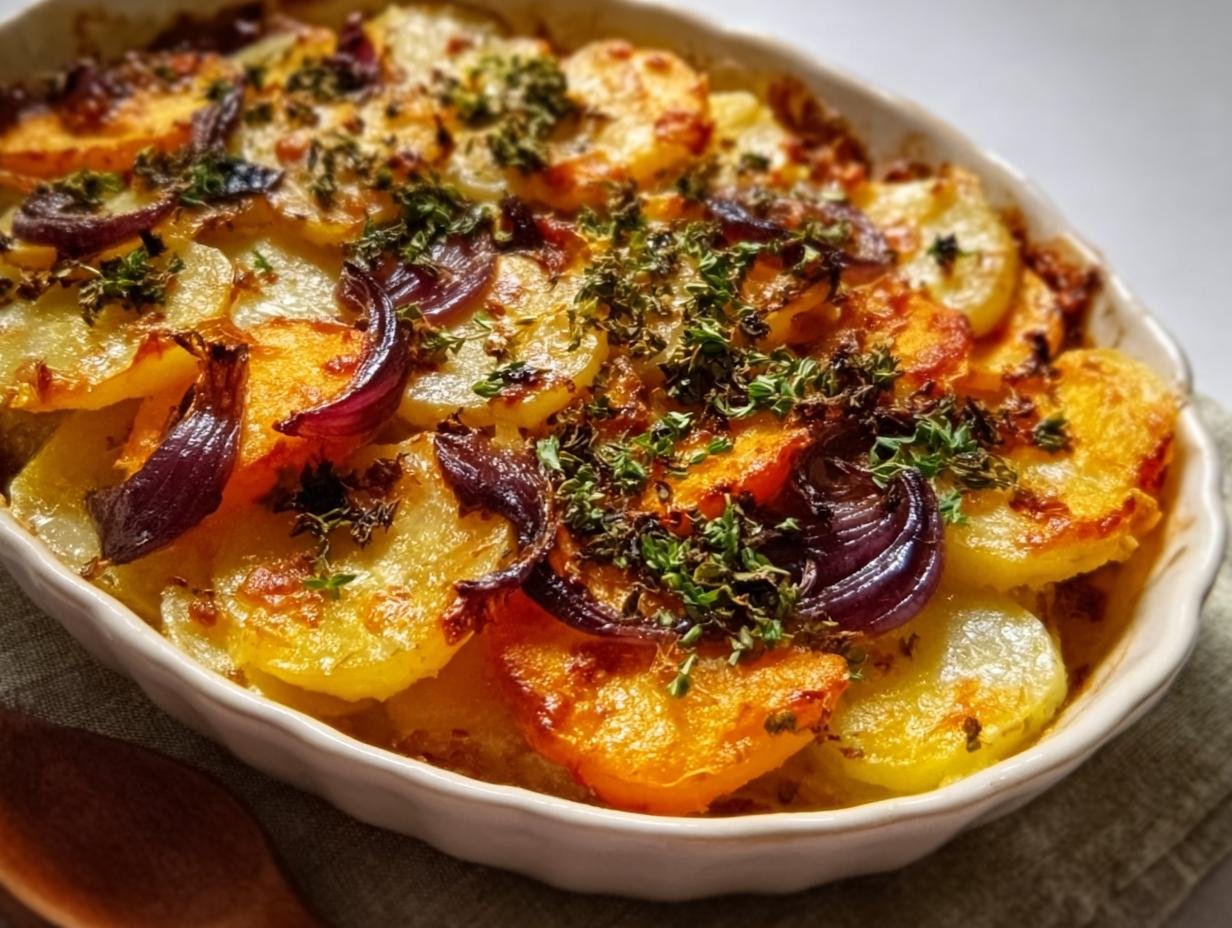 Scalloped Potatoes Caramelized Onions: Amazing Flavor - Scalloped Potatoes Caramelized Onions - additional detail