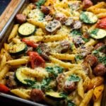 Sheet Pan Sausage Veggies