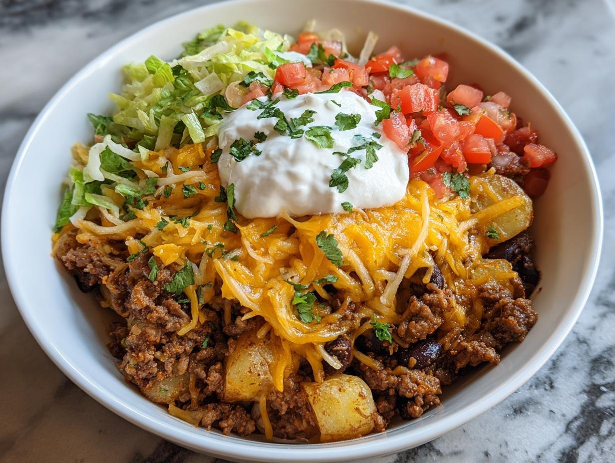 Southwestern Cheesy Potato Bowl: 10 Min Prep - Southwestern Cheesy Potato Bowl - additional detail