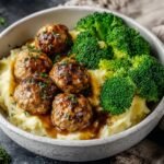 Turkey Meatball Mashed Potato