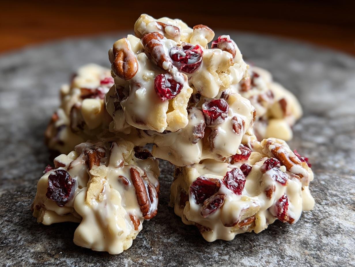 White Chocolate Cranberry Pecan: 3 Easy Steps - White Chocolate Cranberry Pecan - additional detail