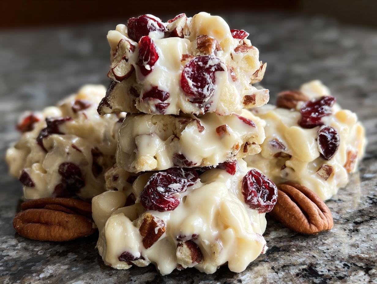 White Chocolate Cranberry Pecan: 3 Easy Steps