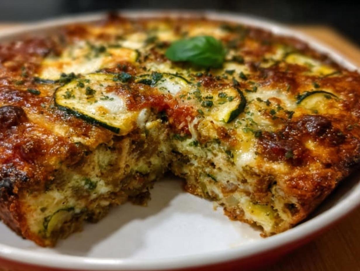 Zucchini Pizza Casserole: Amazing 1-Dish Dinner - Zucchini Pizza Casserole - additional detail