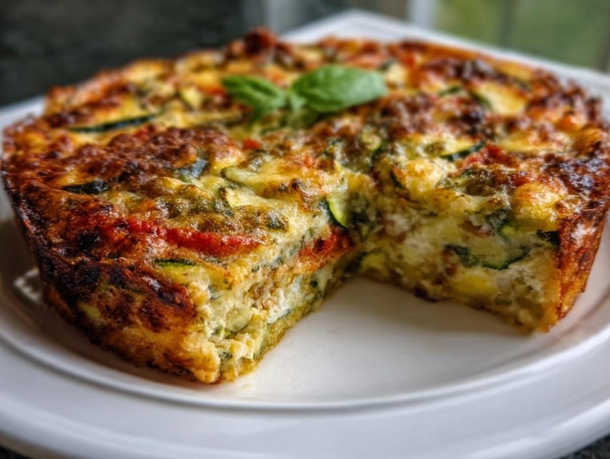 Zucchini Pizza Casserole: Amazing 1-Dish Dinner - Zucchini Pizza Casserole - additional detail