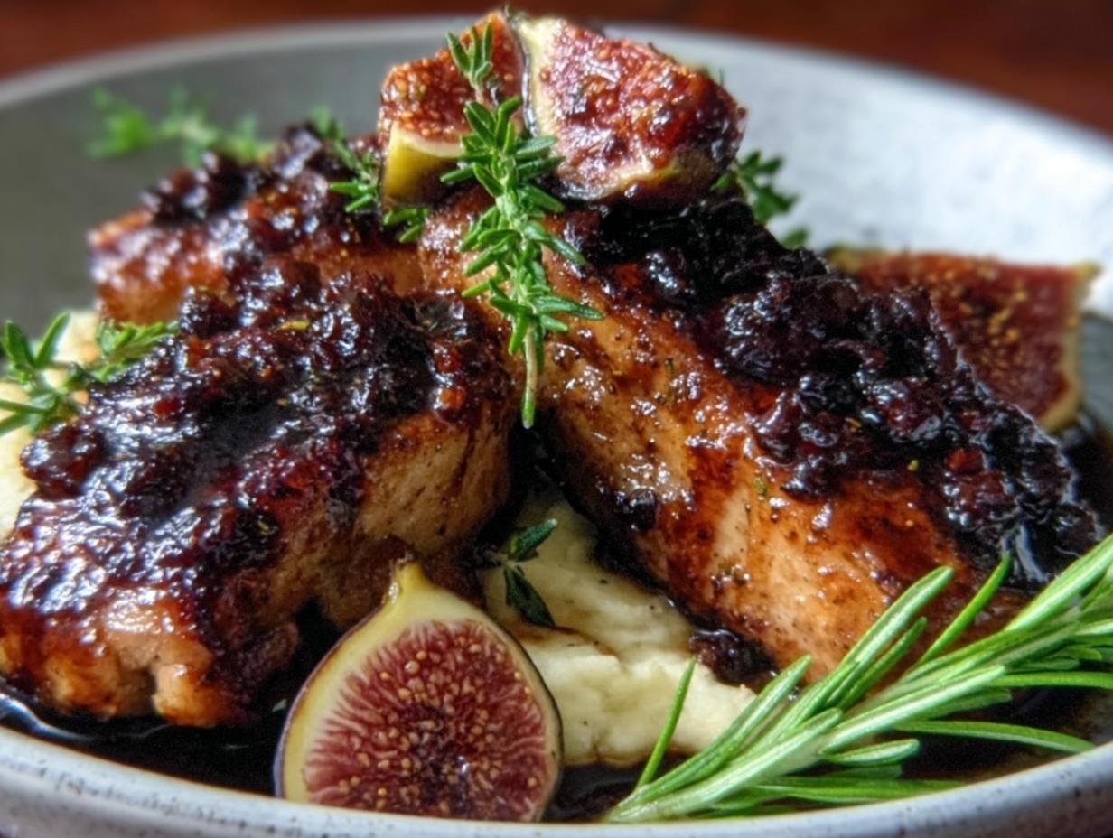 Balsamic Fig Glazed Chicken: Simply Delicious 400F Roast - Balsamic Fig Glazed Chicken - additional detail