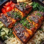 Blackened Salmon Rice Bowls