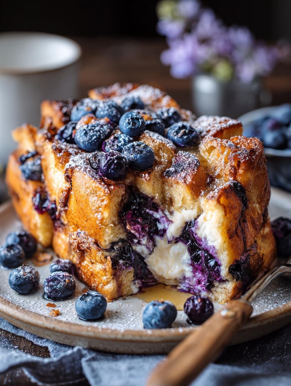 Blueberry French Toast Casserole: Simple & Delicious - Blueberry French Toast Casserole - additional detail