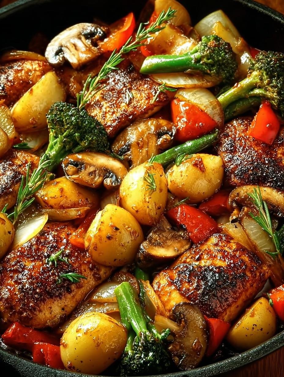 Chicken Vegetables Skillet One: A Quick Delight - Chicken Vegetables Skillet One - additional detail