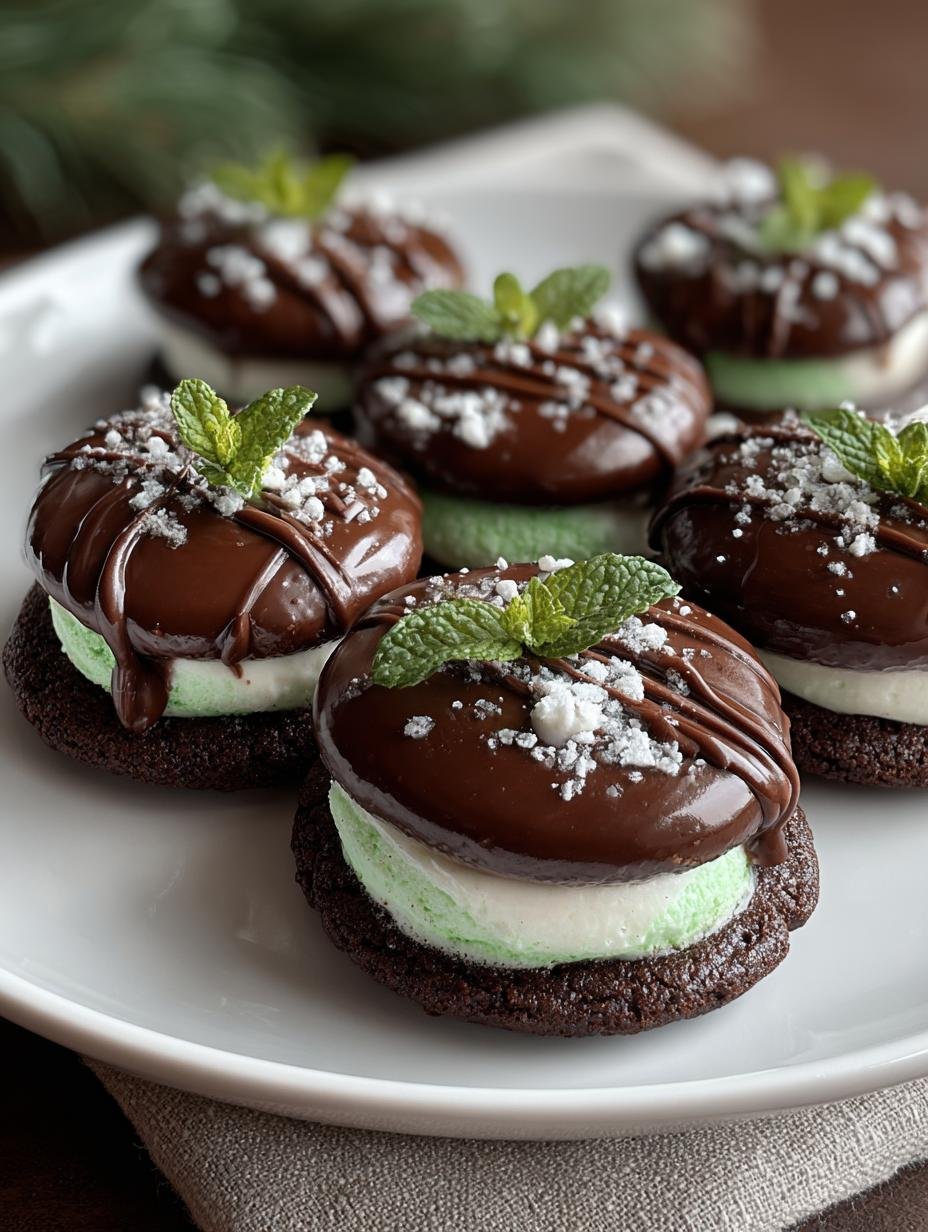 Awesome Chocolate Mint Cream Cheese Buttons