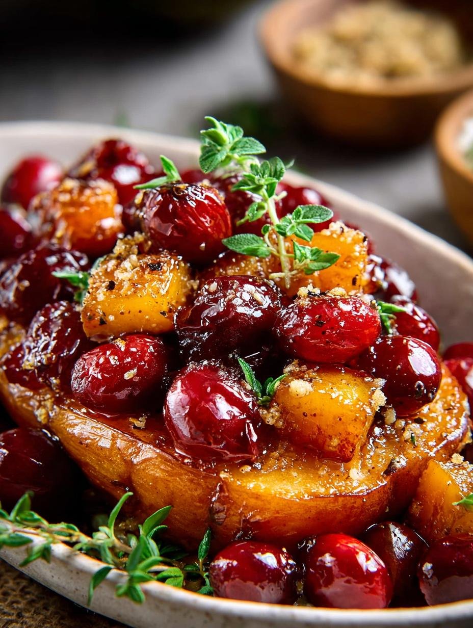 Cozy Roasted Chestnut Cranberry Stuffed Squash Delight - Cozy Roasted Chestnut Cranberry - additional detail