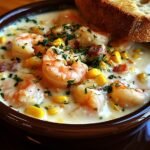 Creamy Crockpot Shrimp Corn