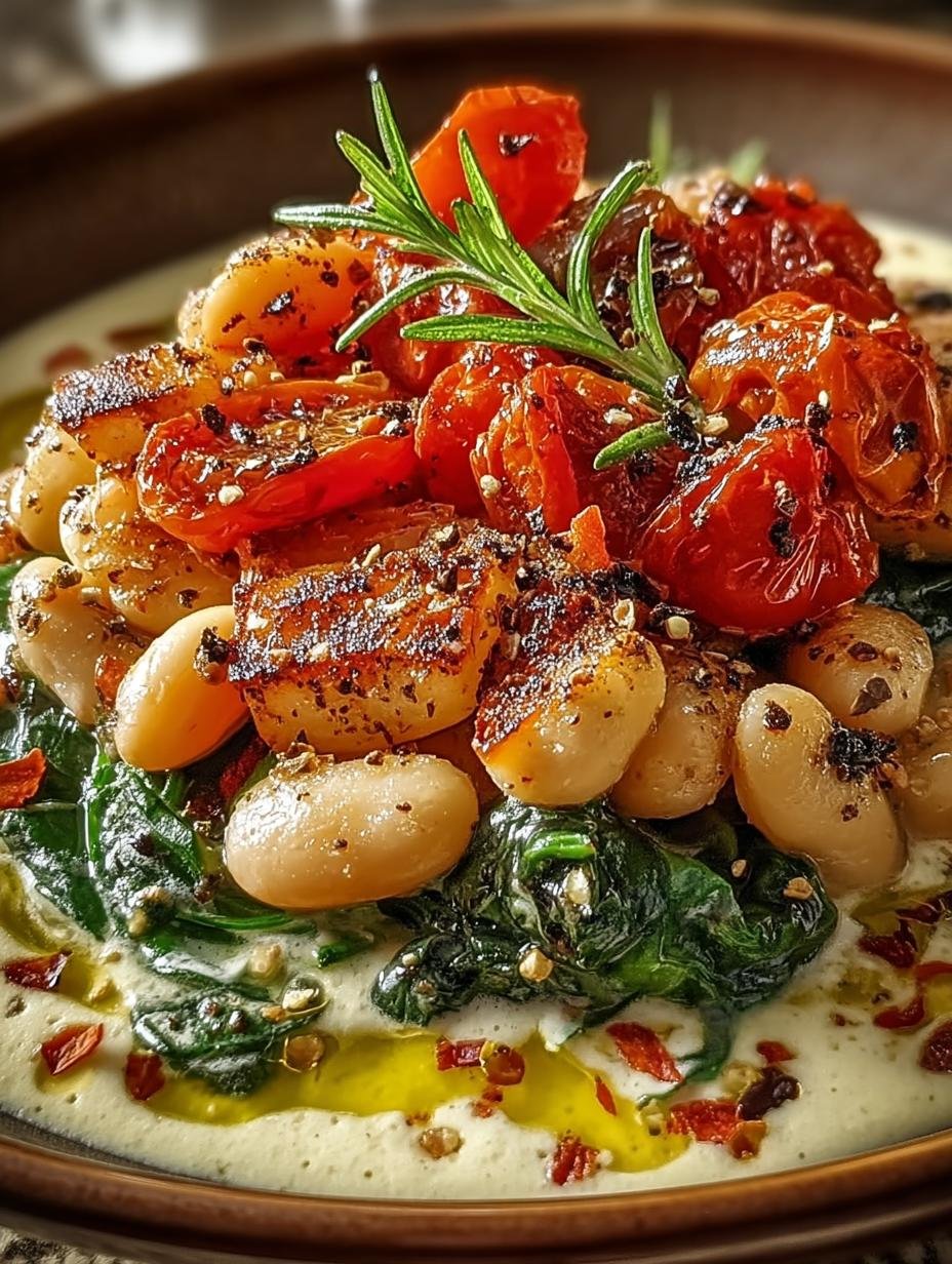 Creamy Tuscan White Bean Skillet: 5 Irresistible Reasons - Creamy Tuscan White Bean - additional detail