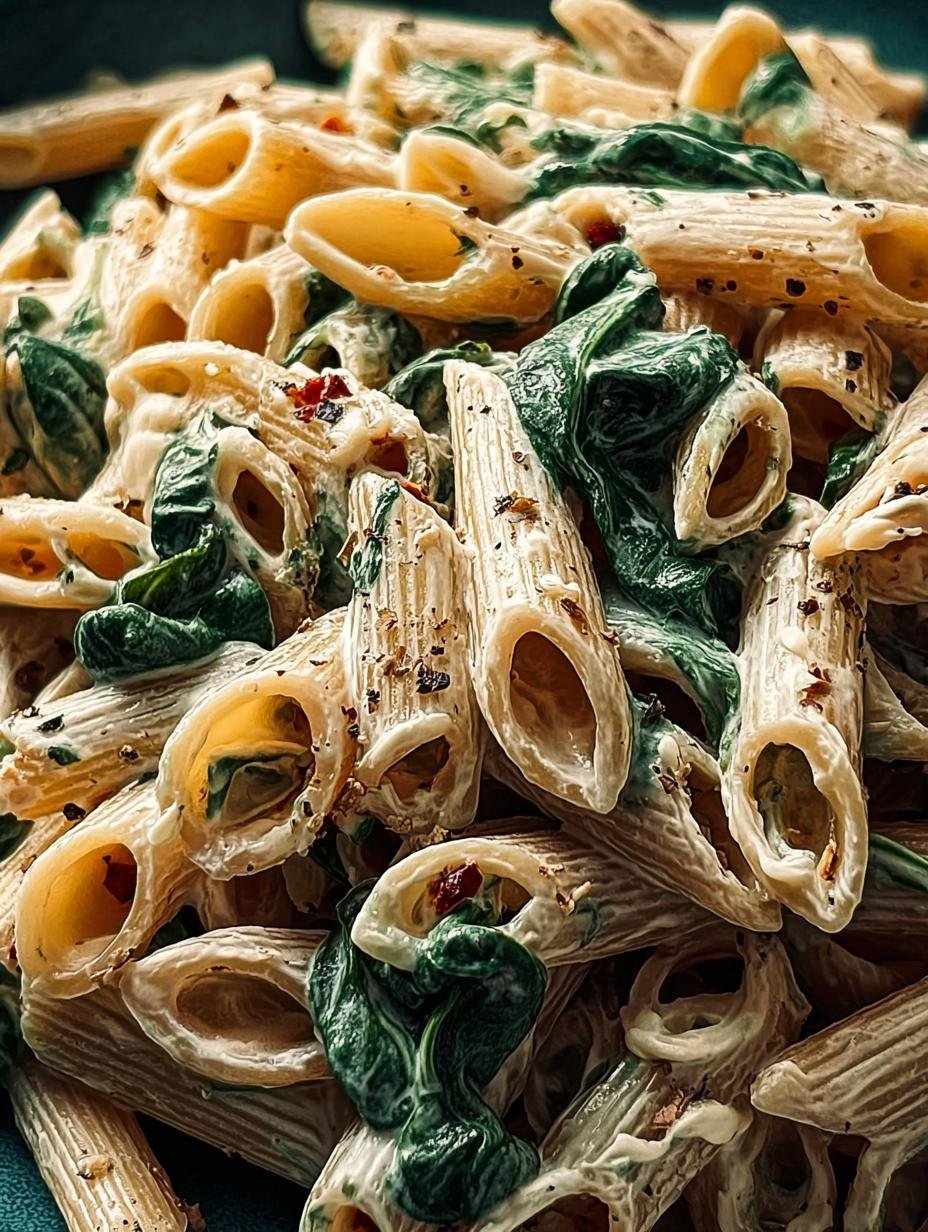 Creamy Vegan Spinach Pasta