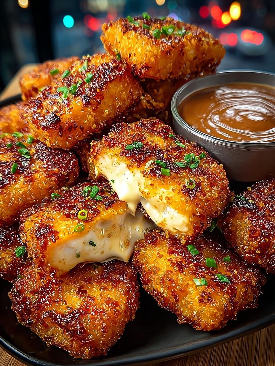 Crispy Tofu Nuggets with Garlic Sriracha Sauce