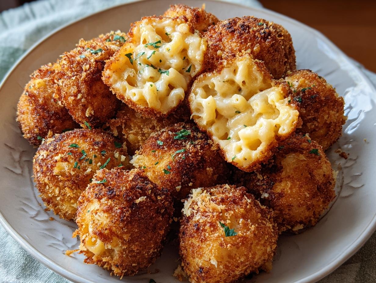 Amazing Fried Mac Cheese Balls: 1-Pan Savory Bites - Fried Mac Cheese Balls - main visual representation