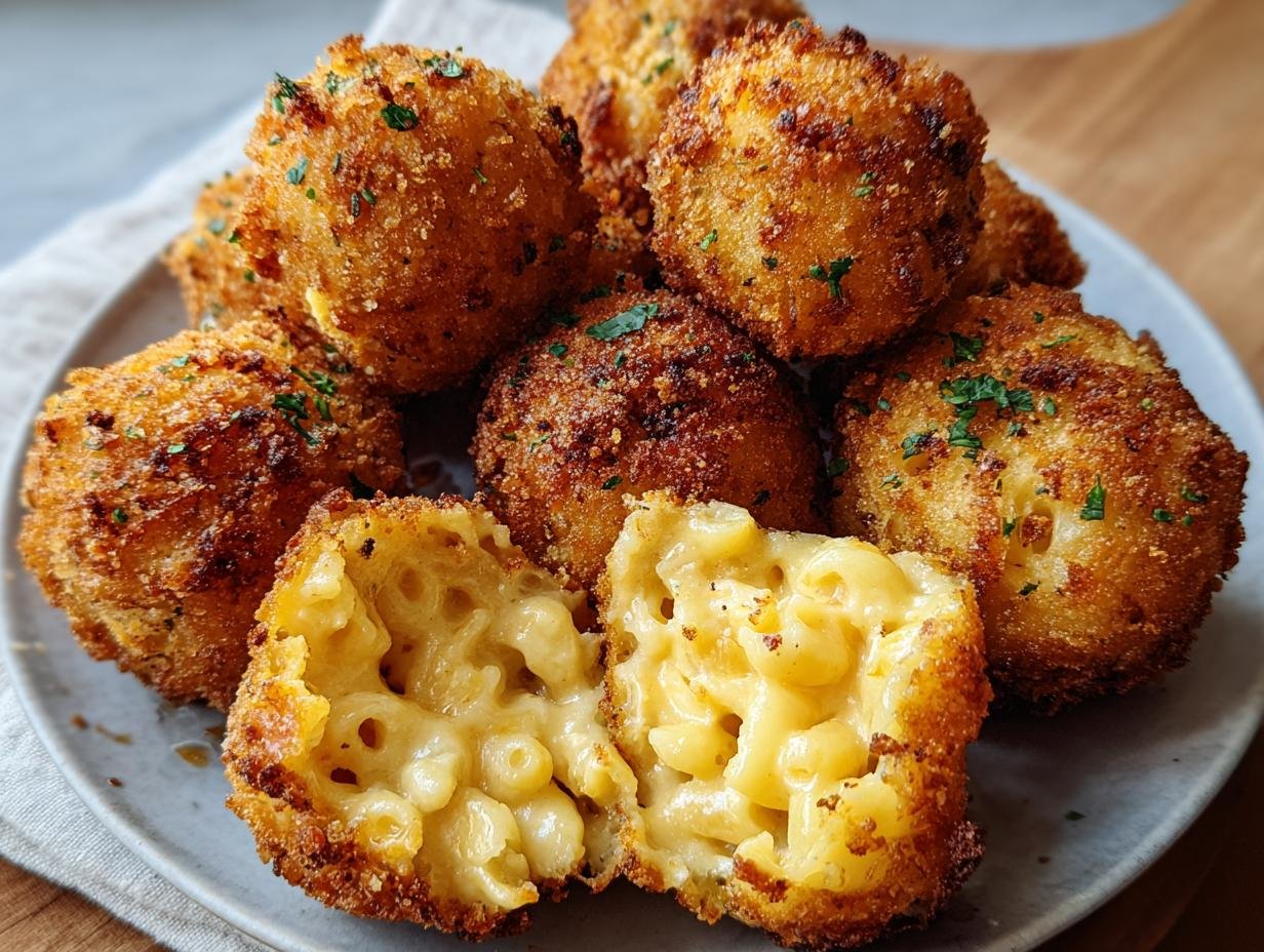 Amazing Fried Mac Cheese Balls: 1-Pan Savory Bites - Fried Mac Cheese Balls - additional detail