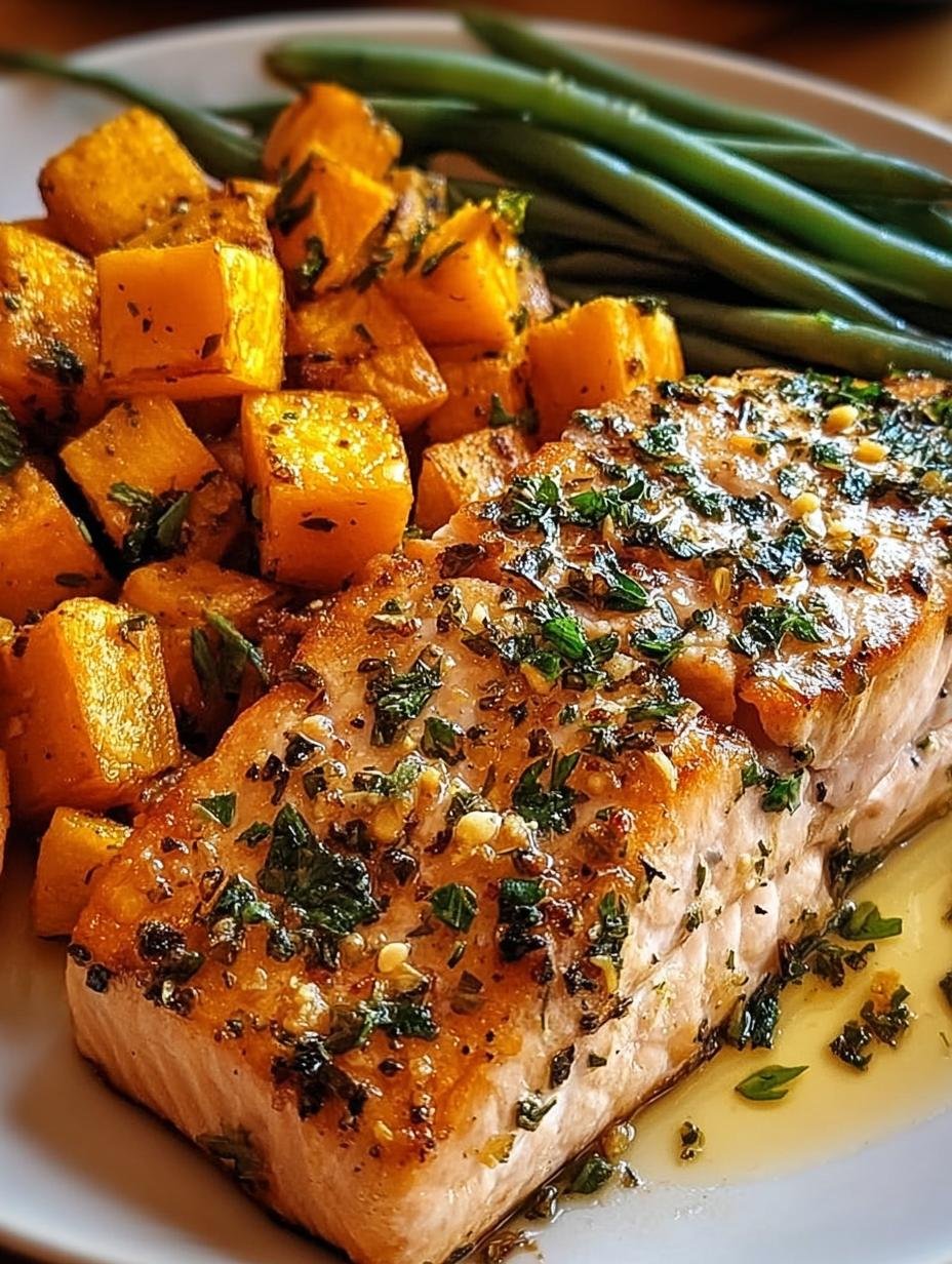 Garlic Butter Salmon Roasted: Amazing Flavor - Garlic Butter Salmon Roasted - main visual representation