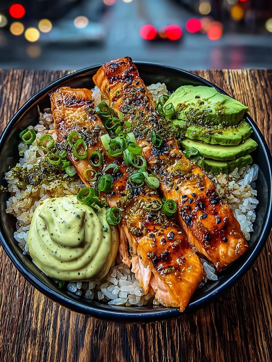 Amazing Grilled Salmon Rice Bowls in 30 Minutes - Grilled Salmon Rice Bowls - additional detail