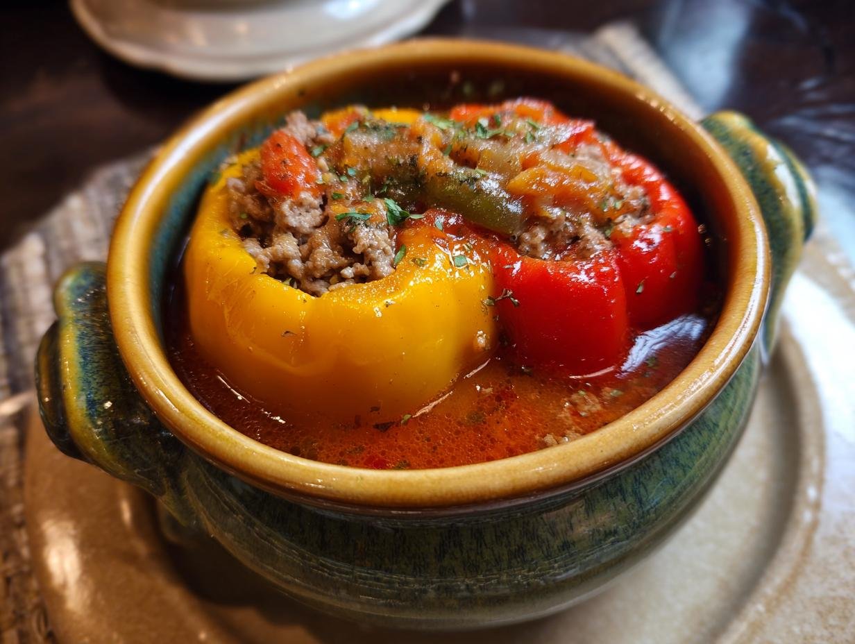 Hearty Crockpot Stuffed Pepper: 6 Hours to Amazing - Hearty Crockpot Stuffed Pepper - additional detail
