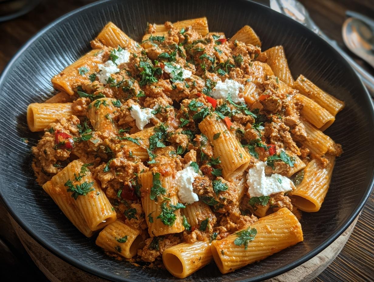 High Protein Spicy Rigatoni: Amazing 30-Min Meal - High Protein Spicy Rigatoni - additional detail