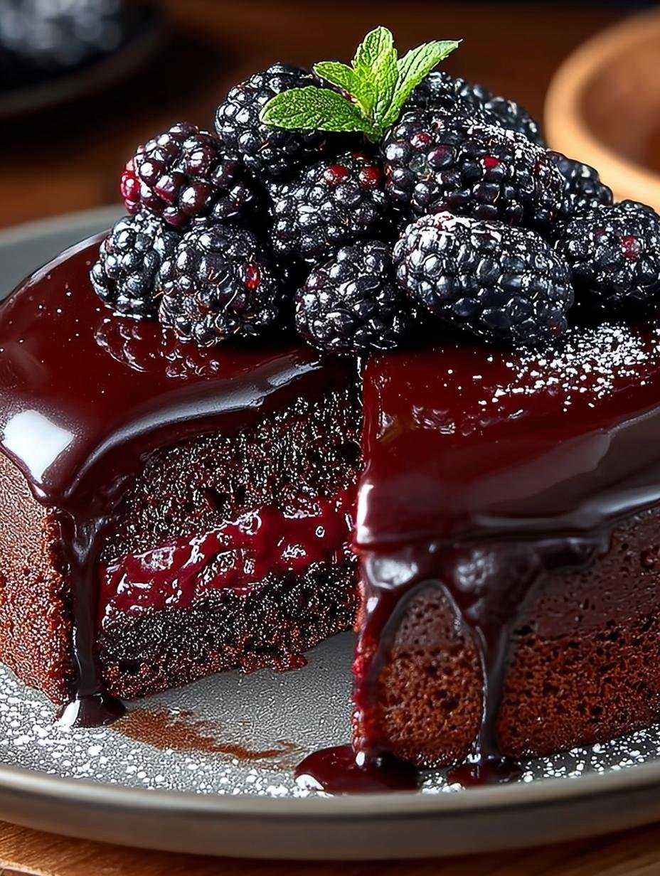 Indulge Dark Chocolate Blackberry Cake Delight - Indulge Dark Chocolate Blackberry - main visual representation